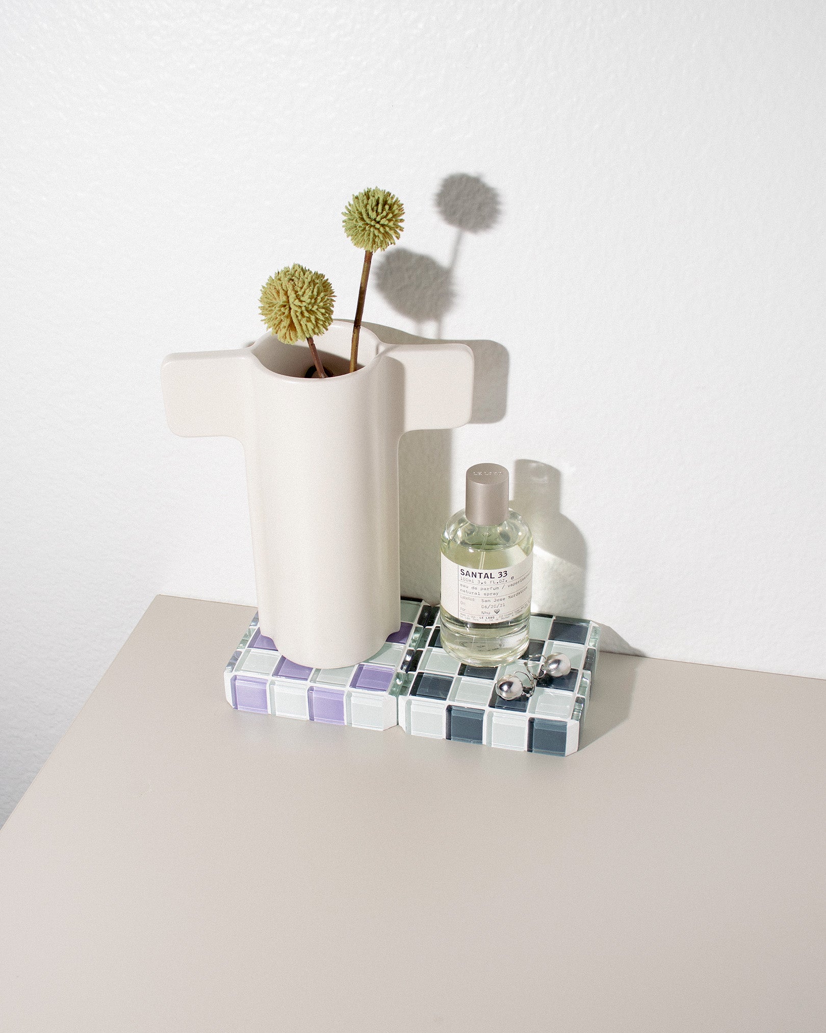 Subtle Art Studios Glass Tile Cube Stand Holder