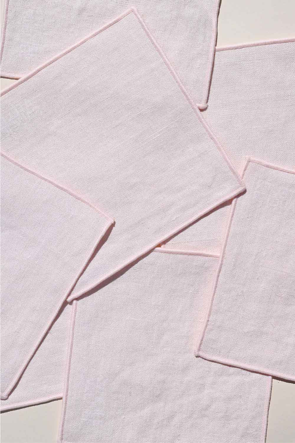 Blush Linen Cocktail Napkins | Set of 4