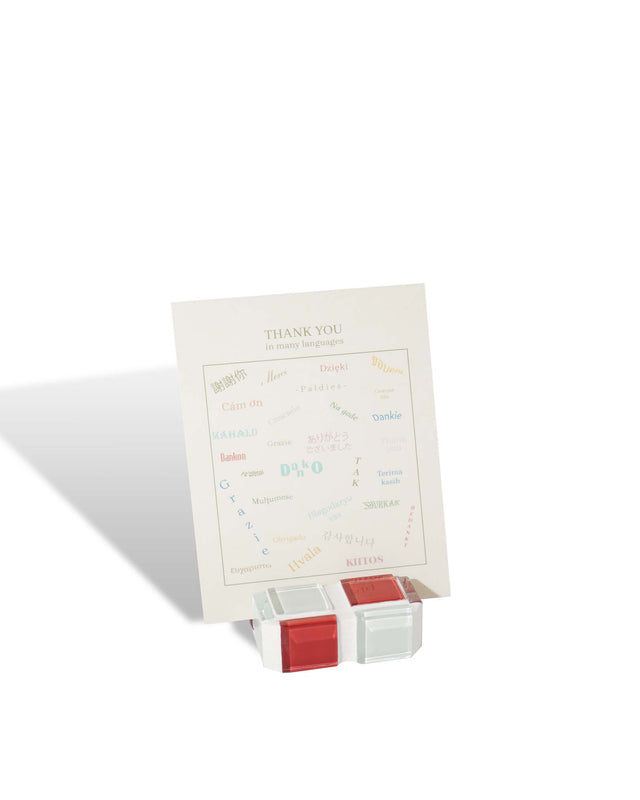Glass Tile Mini Picture Stand – Cherry Milk Chocolate – front view