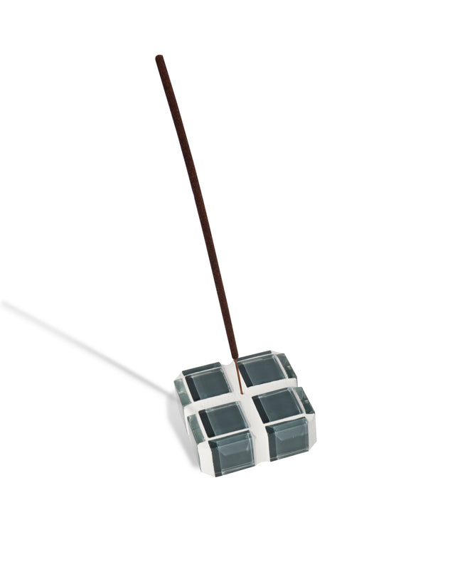 Glass Tile Incense Holder – It's Ocean – front view