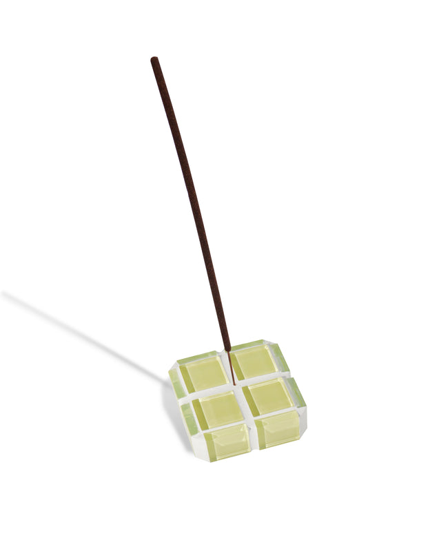 Glass Tile Incense Holder – It's Lemon – front view