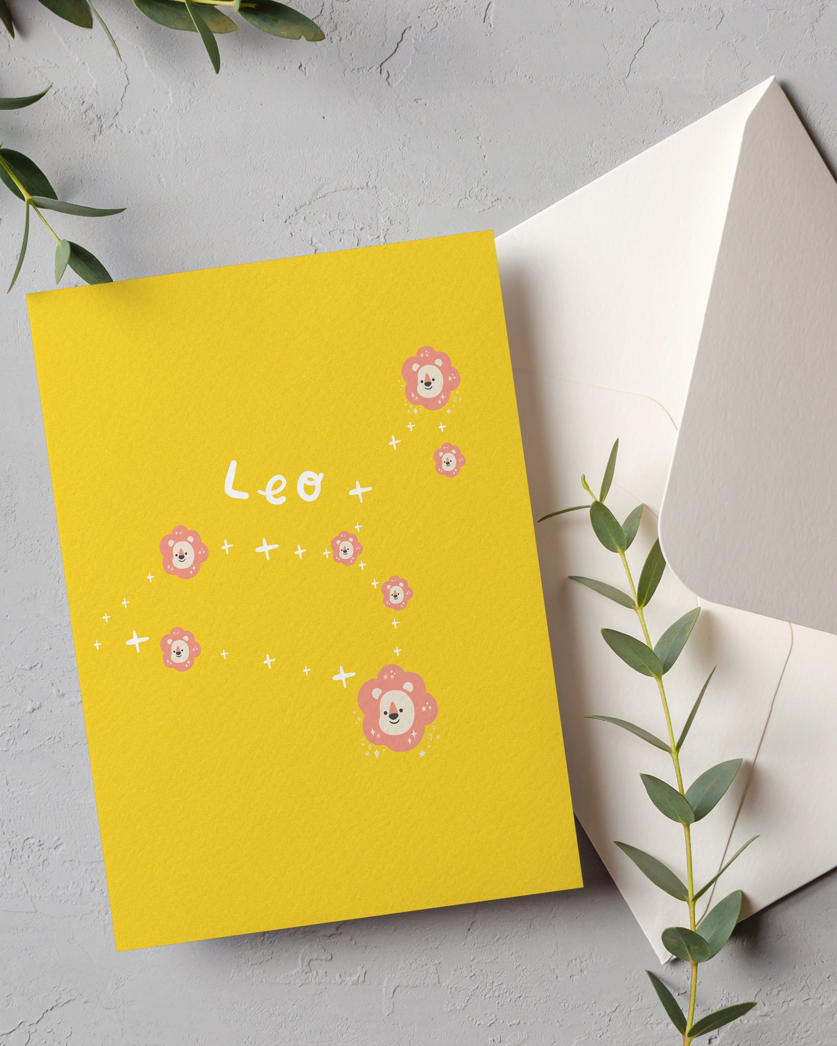 Digital Card - Birthday - Horoscope - Leo