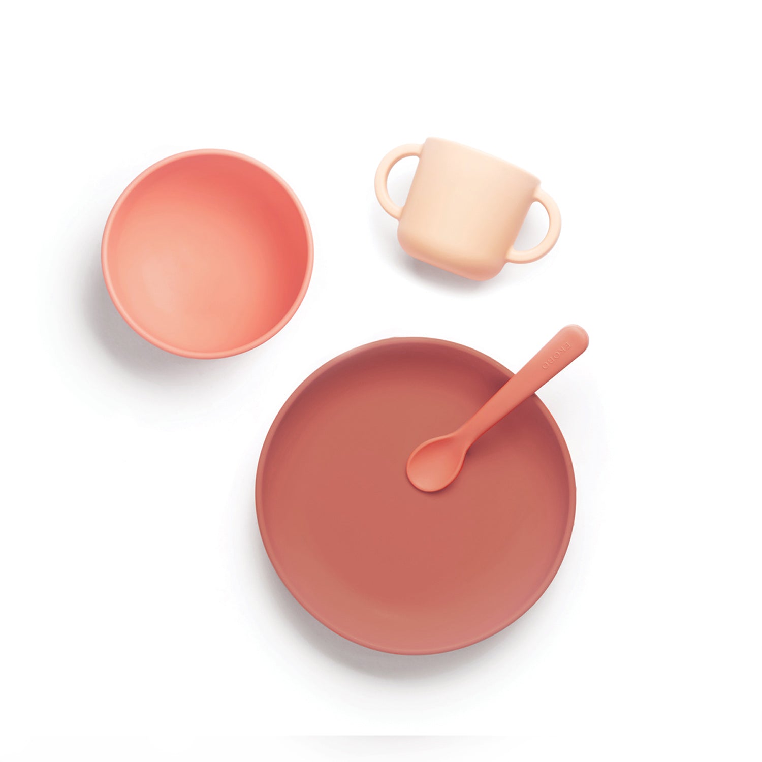 Silicone Baby Meal Set - Coral