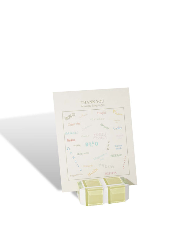 Glass Tile Mini Picture Stand – It's Lemon – front view