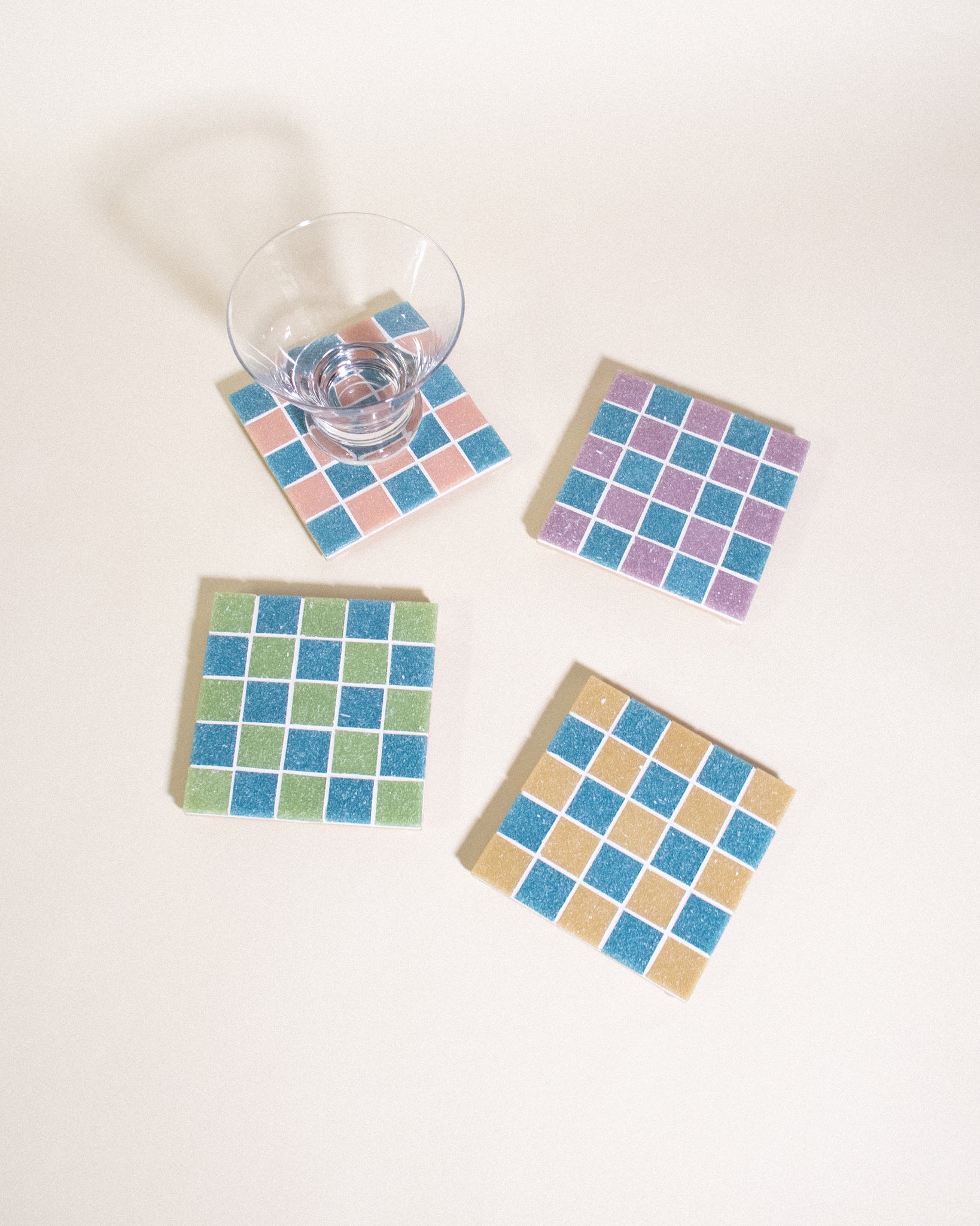 GLASS TILE COASTER - Sour Patch Candy - 07
