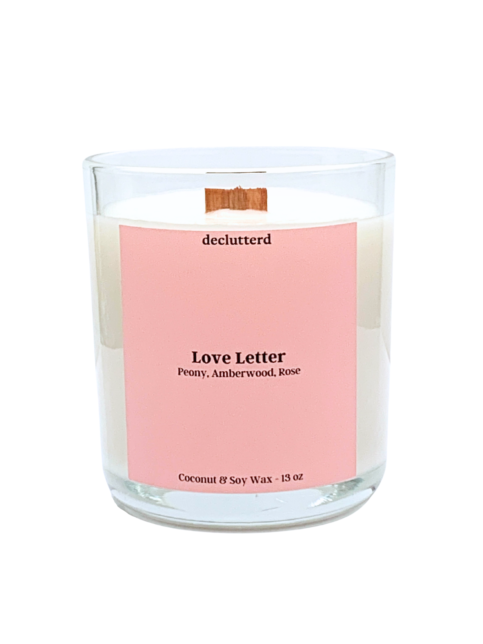 Love Letter Wood Wick Candle