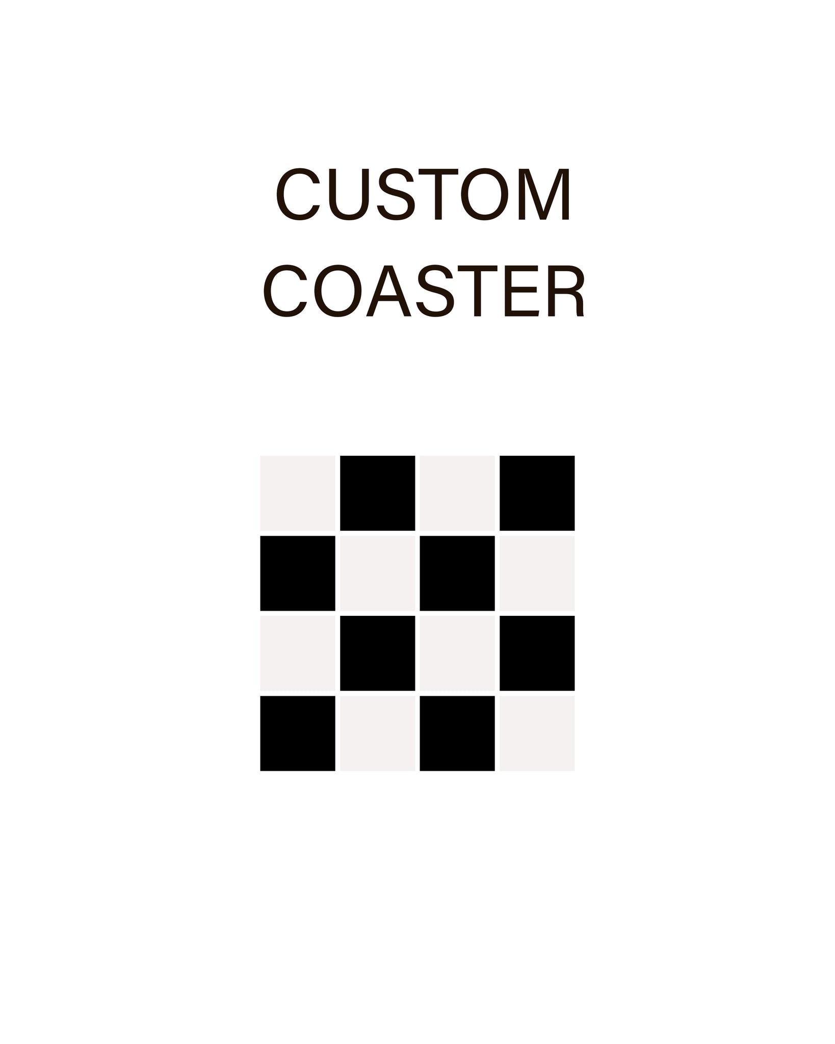 Promotional Single Custom Photo Coaster w/Easel