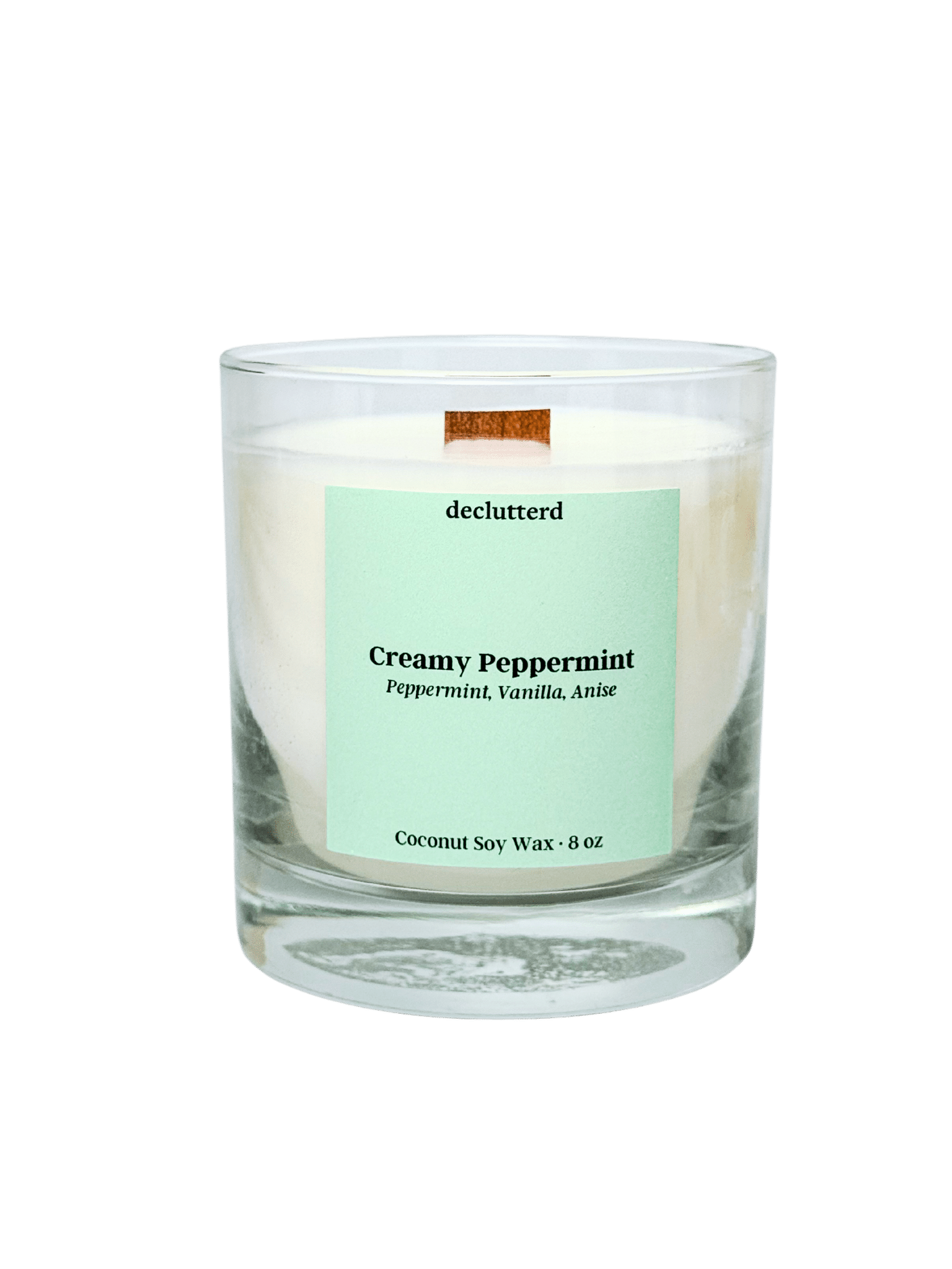 Creamy Peppermint Wood Wick Candle