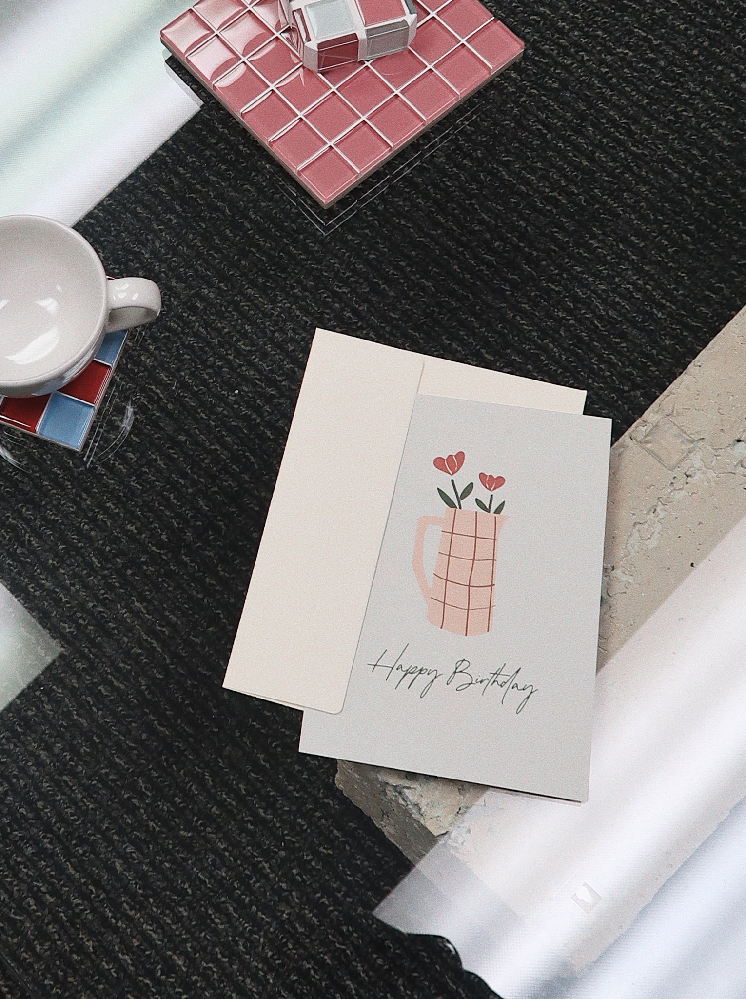 BIRTHDAY CARD - Flower Vase