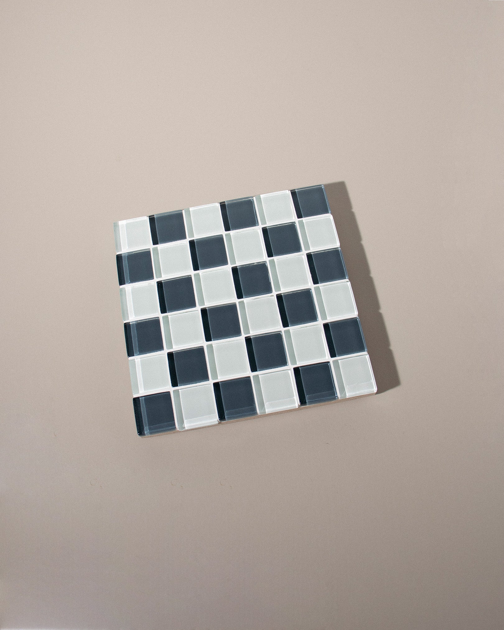 GLASS TILE DECORATIVE TRAY - Stone Wall