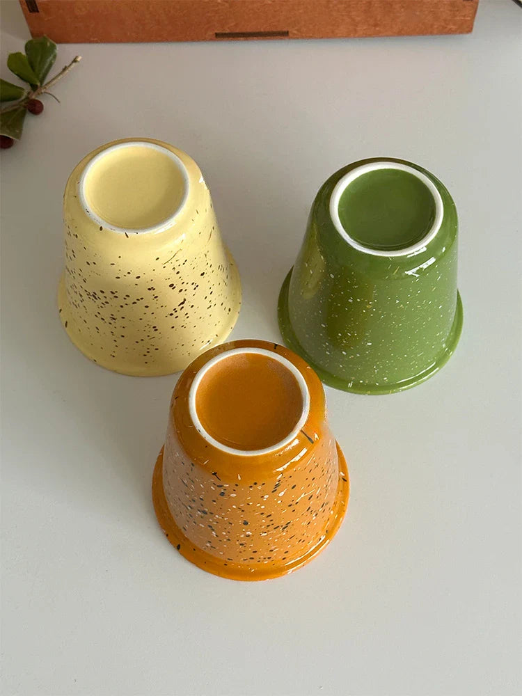 Speckled Ceramic Milk Glass