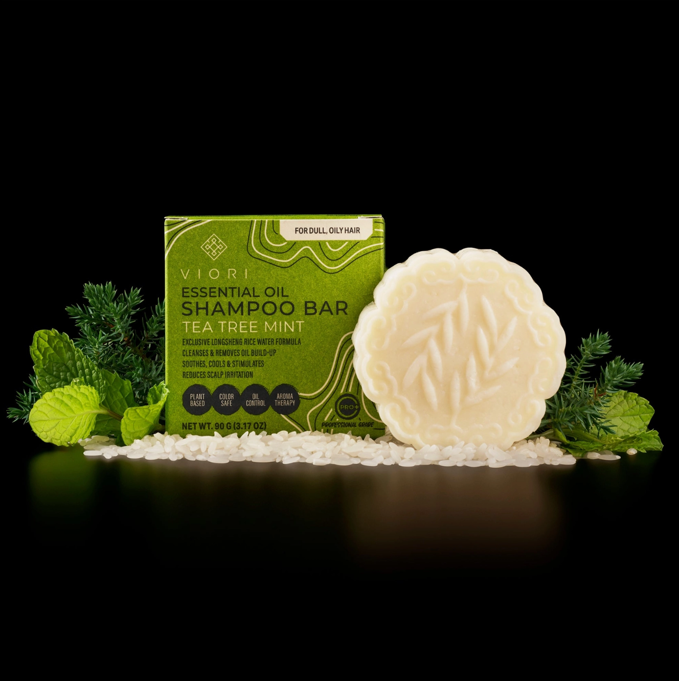 Tea Tree Mint Essential Oil Shampoo Bar For All Hair Types