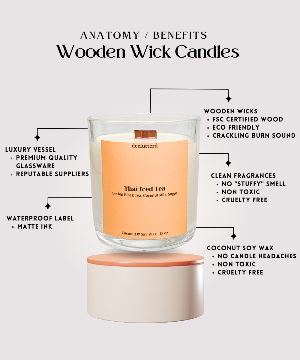 Thai Iced Tea Wood Wick Candle