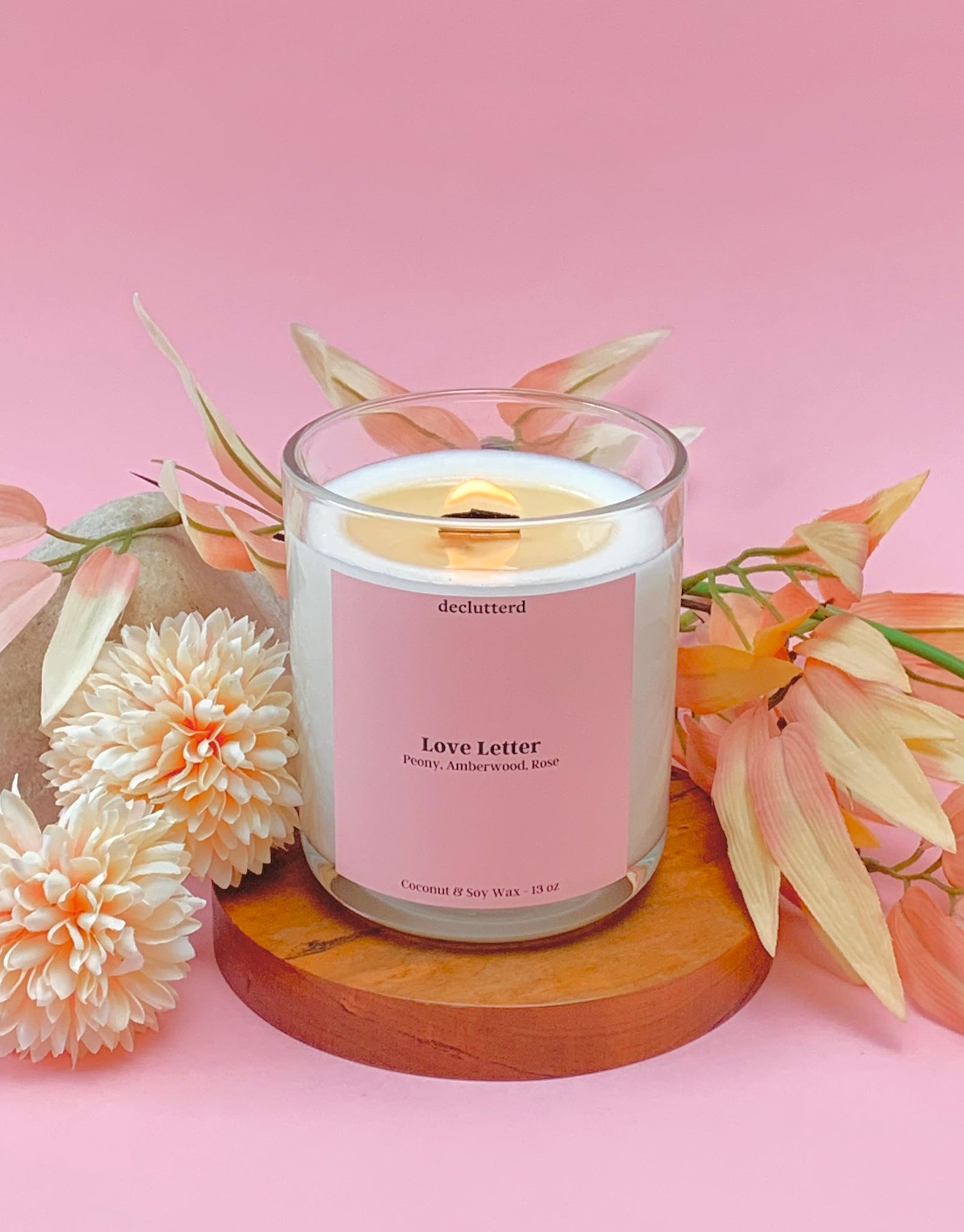 Love Letter Wood Wick Candle