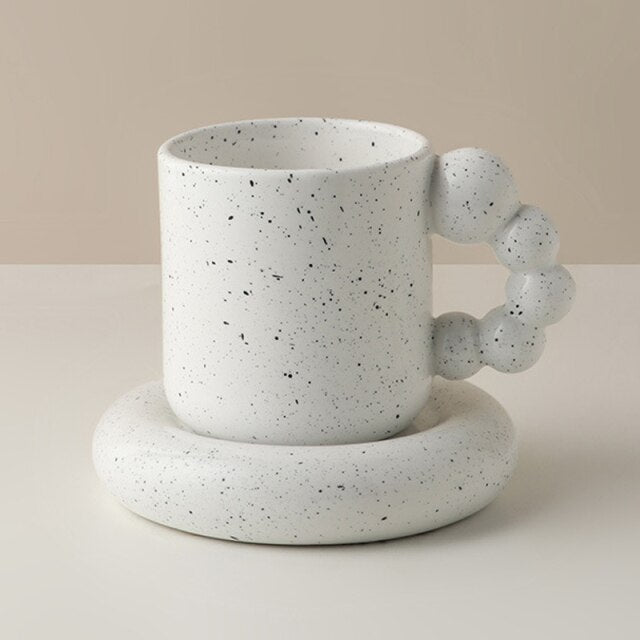 Bubble Handle Ceramic Mug