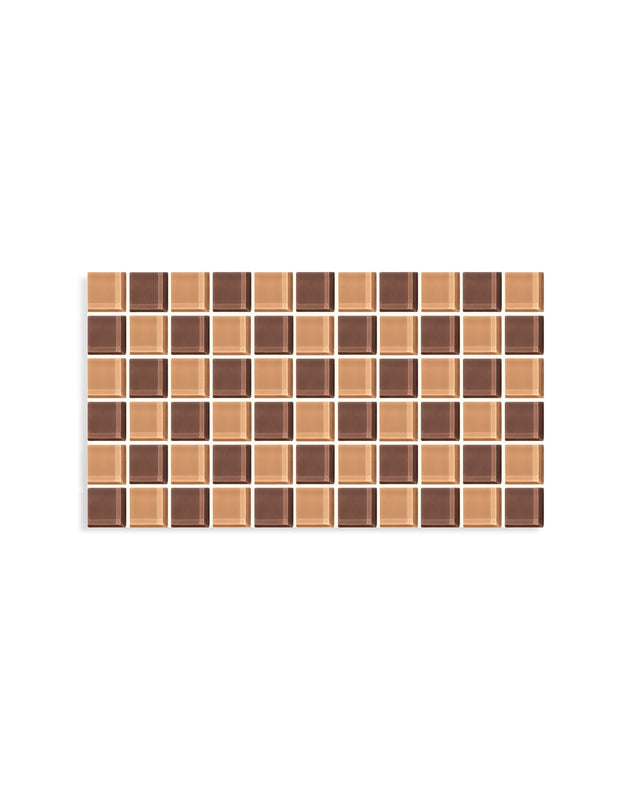 Glass Tile Tray – Vintage Love Checkered – front view