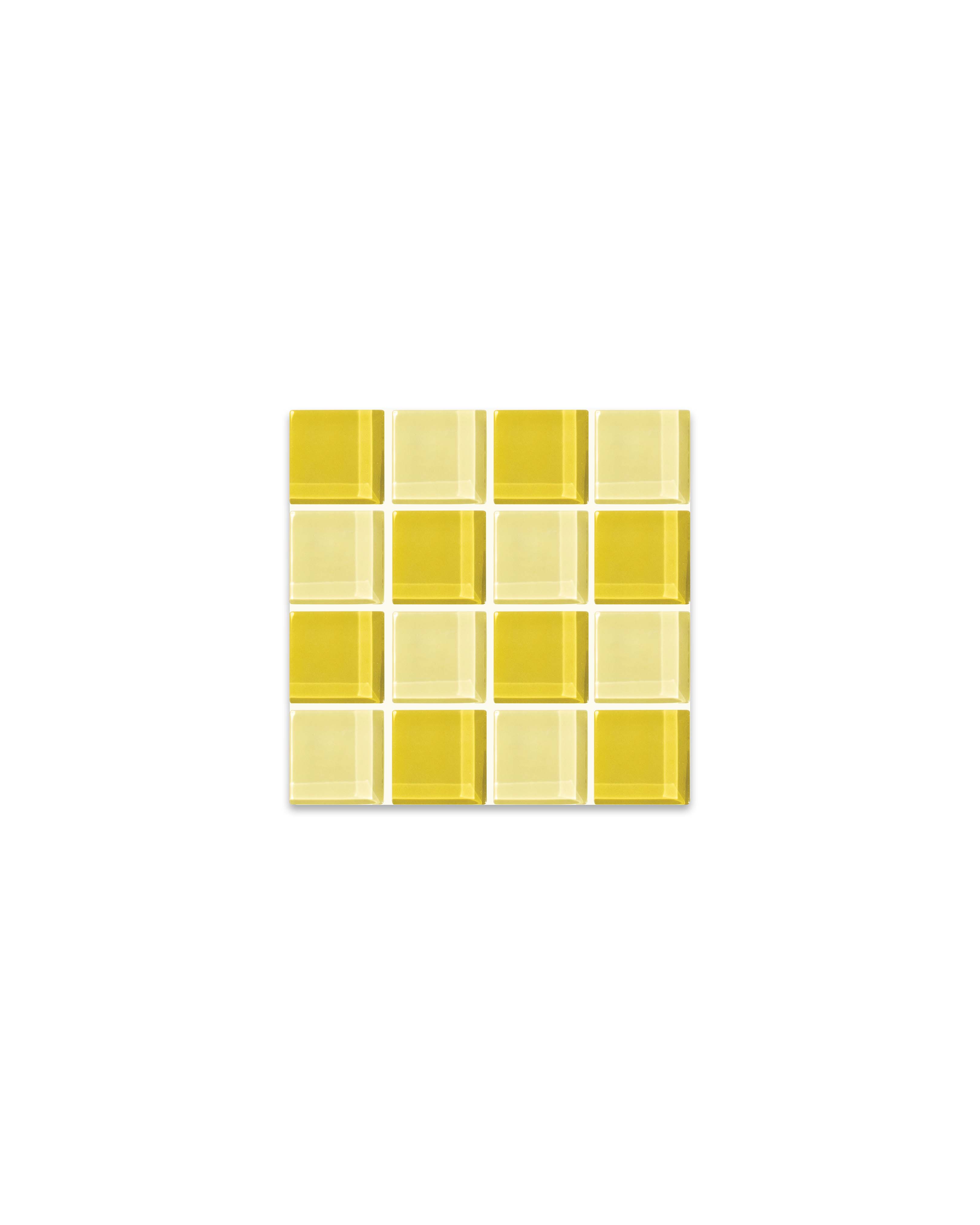GLASS TILE COASTER - Banana Frosting