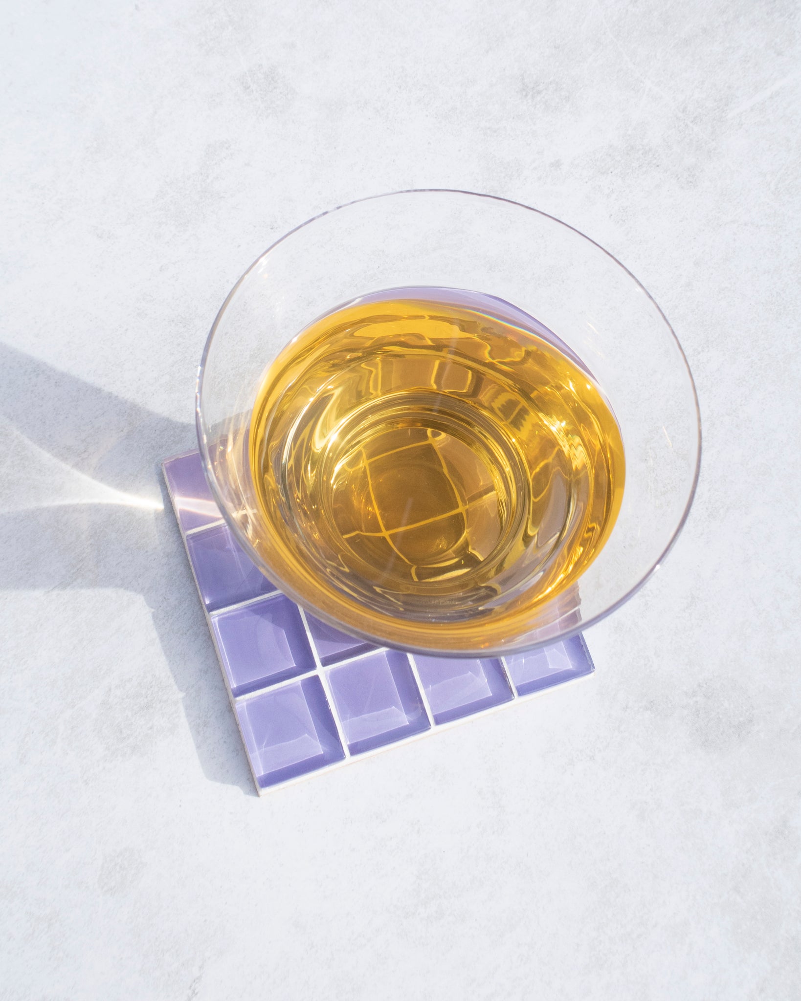 GLASS TILE COASTER - It's Lilac