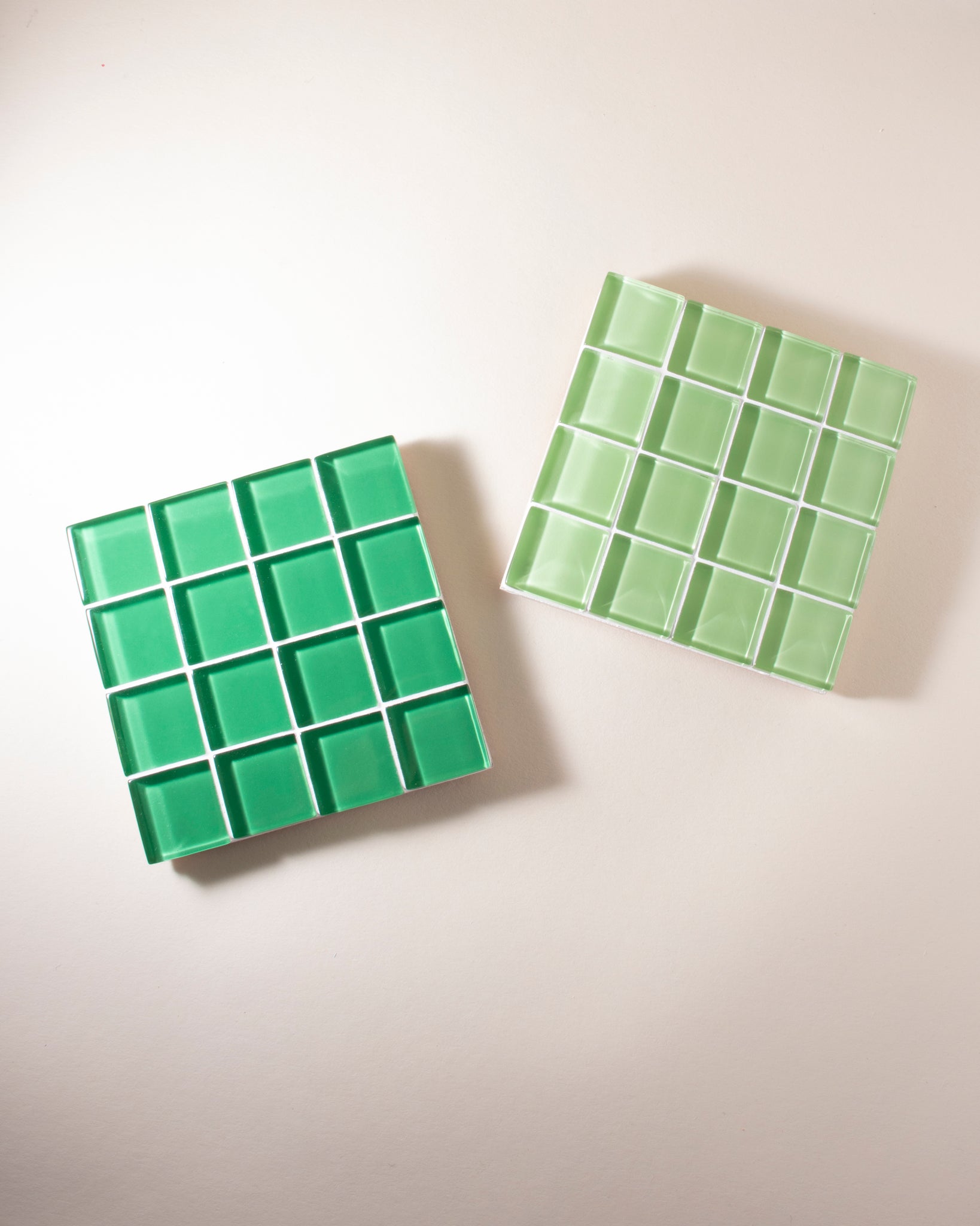 Tile Coaster Set TILE COASTER SET - Green Duo – Subtle Art Studios