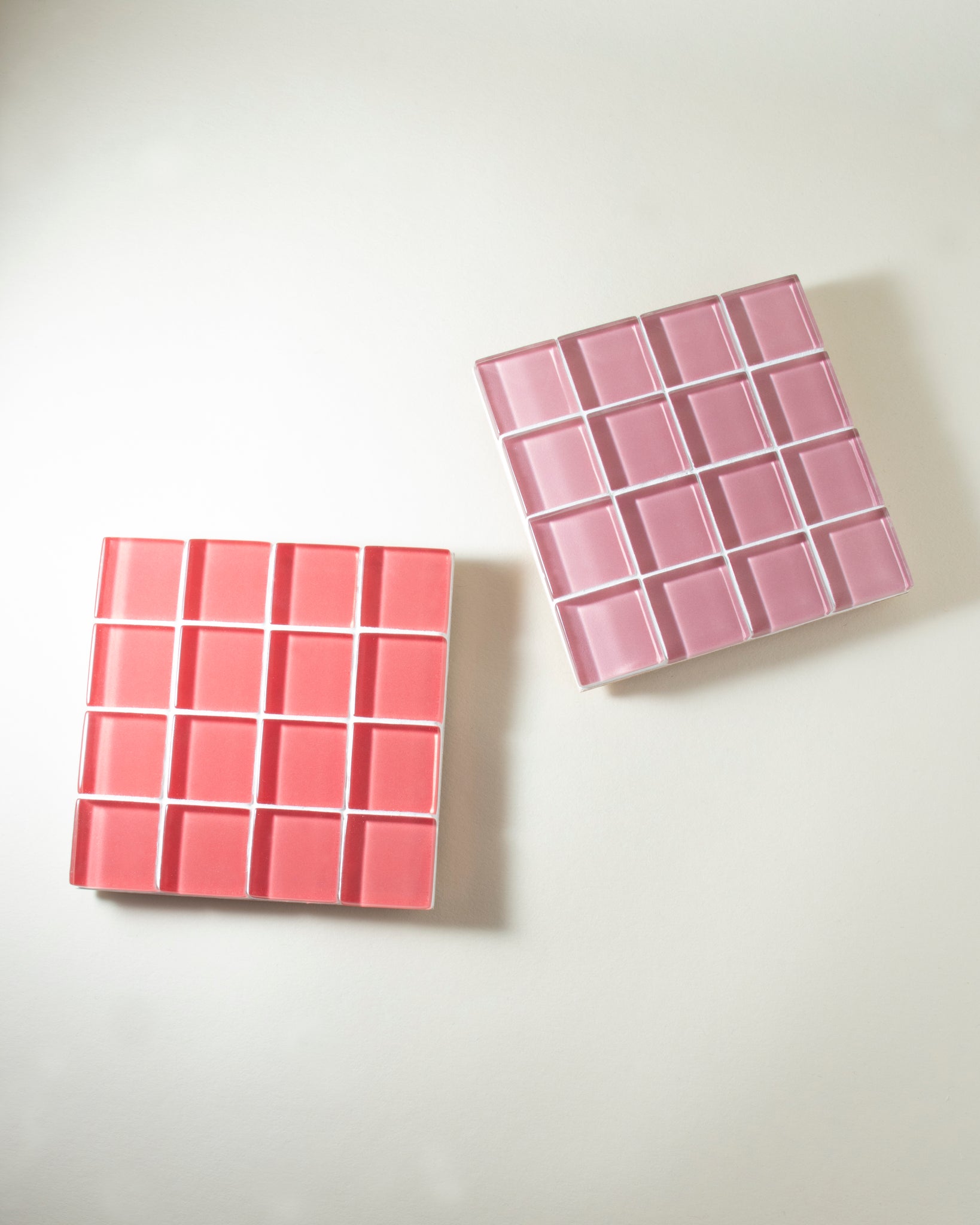 Tile Coaster Set TILE COASTER SET - Pink Duo – Subtle Art Studios