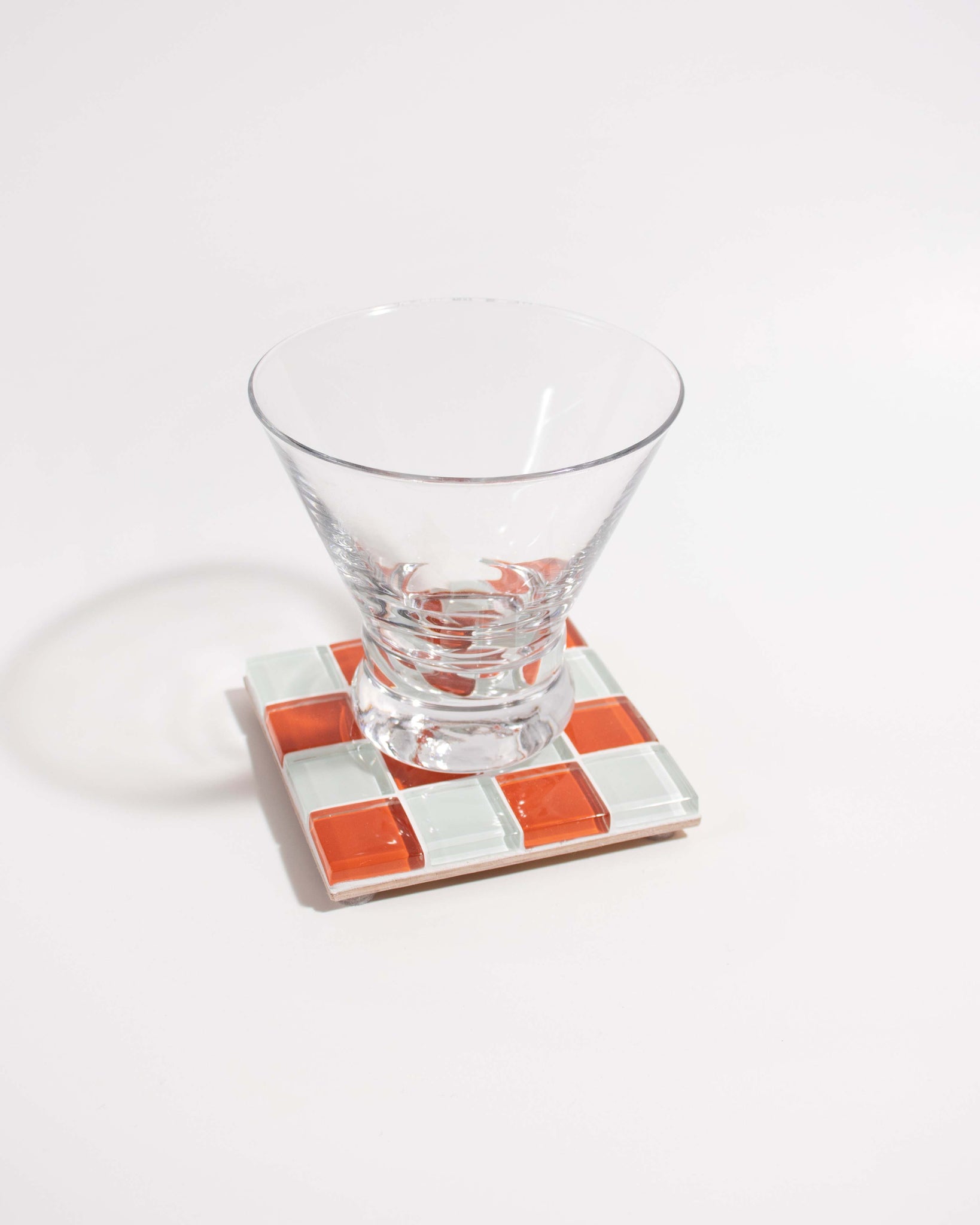 GLASS TILE COASTER - Pumpkin Spice Latte