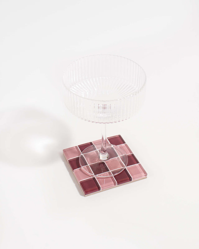 Glass Tile Coaster – The Sweetest Love – front view