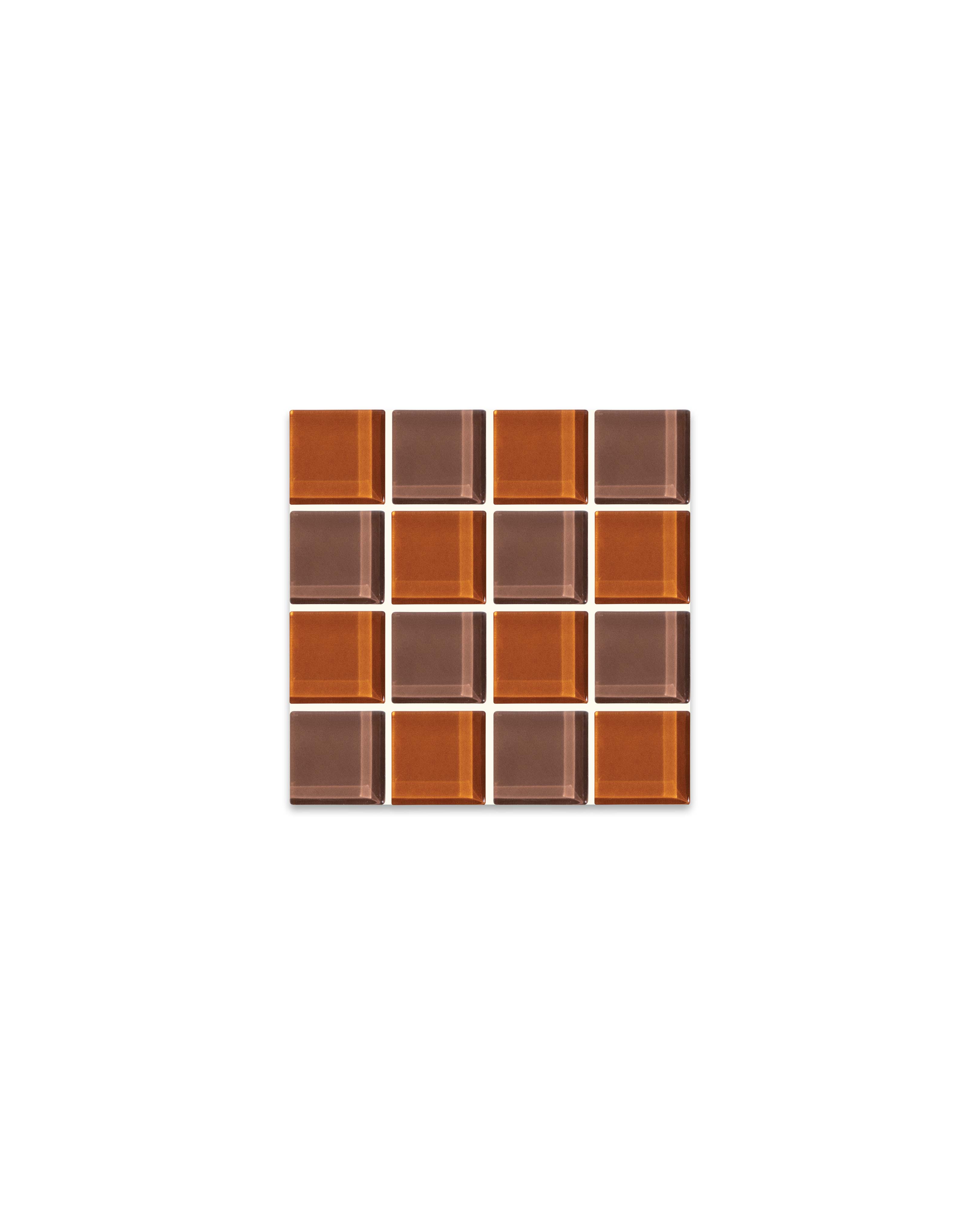 GLASS TILE COASTER - Salted Caramel Dark Chocolate