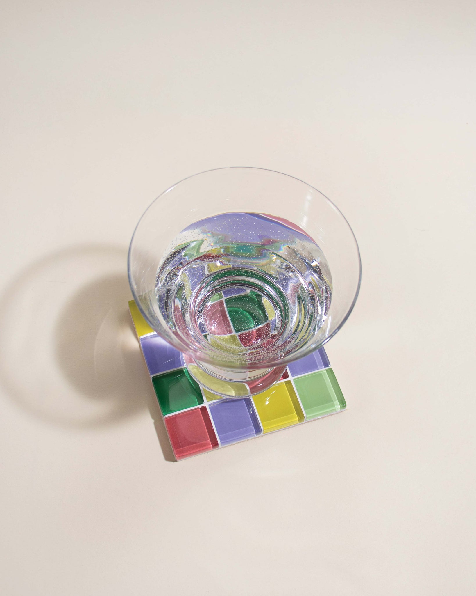 GLASS TILE COASTER - The Summer Sprinkles