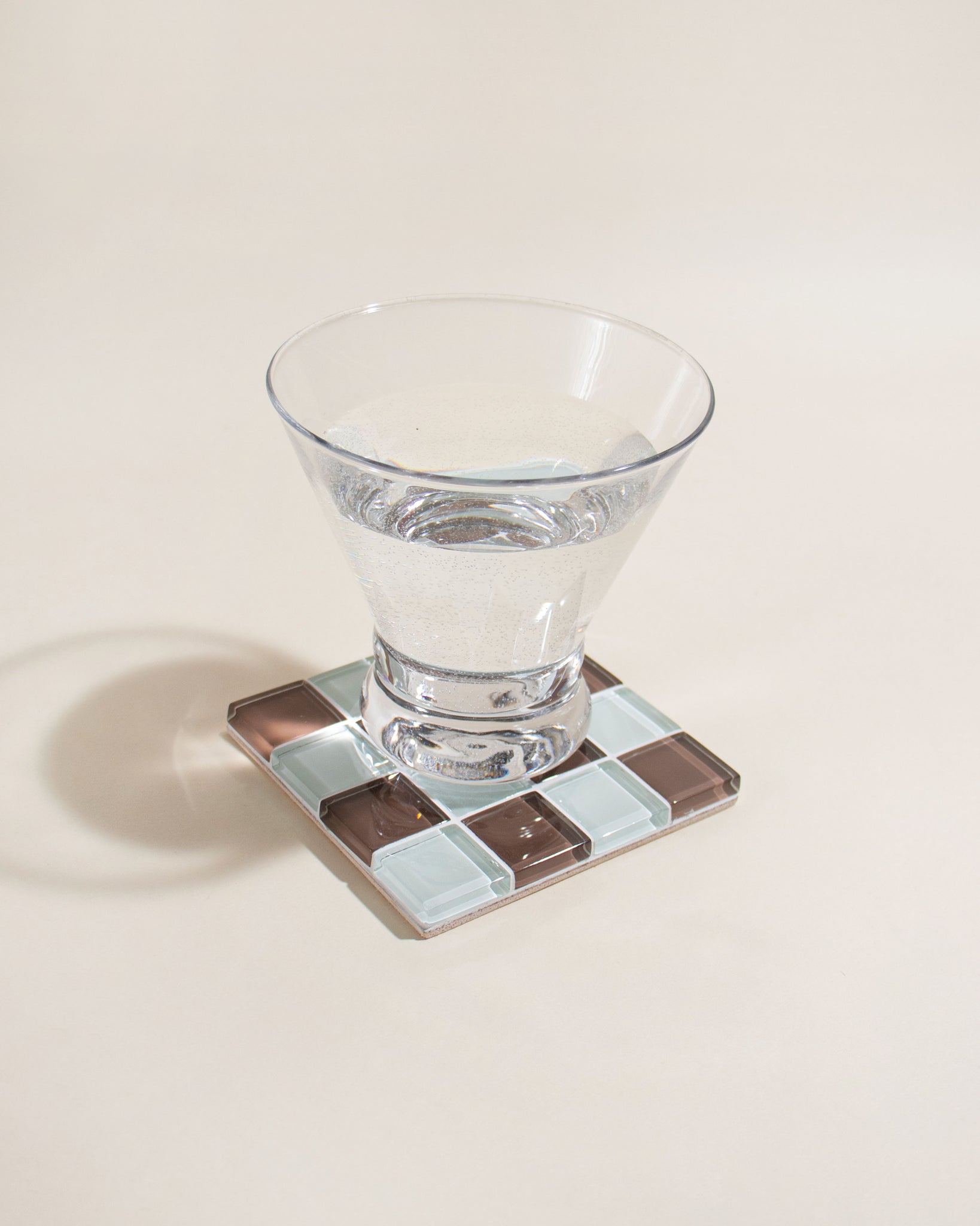 GLASS TILE COASTER - Classic Milk Chocolate