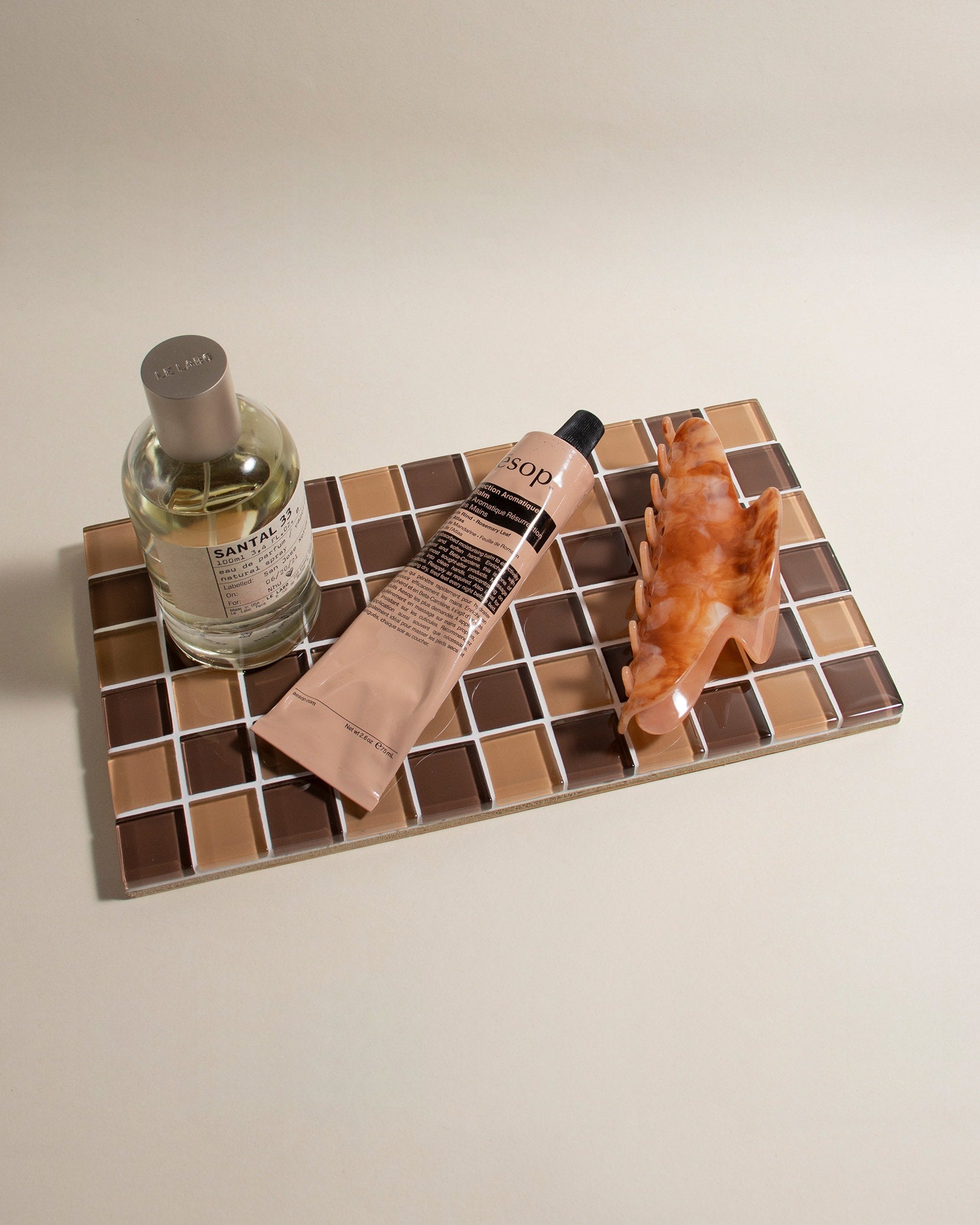 Glass Tile Decorative Tray | Placemats | Table Decors | Tabletop | Housewarming Gift | Jewelry Display | Food Display | Birthday's Gift