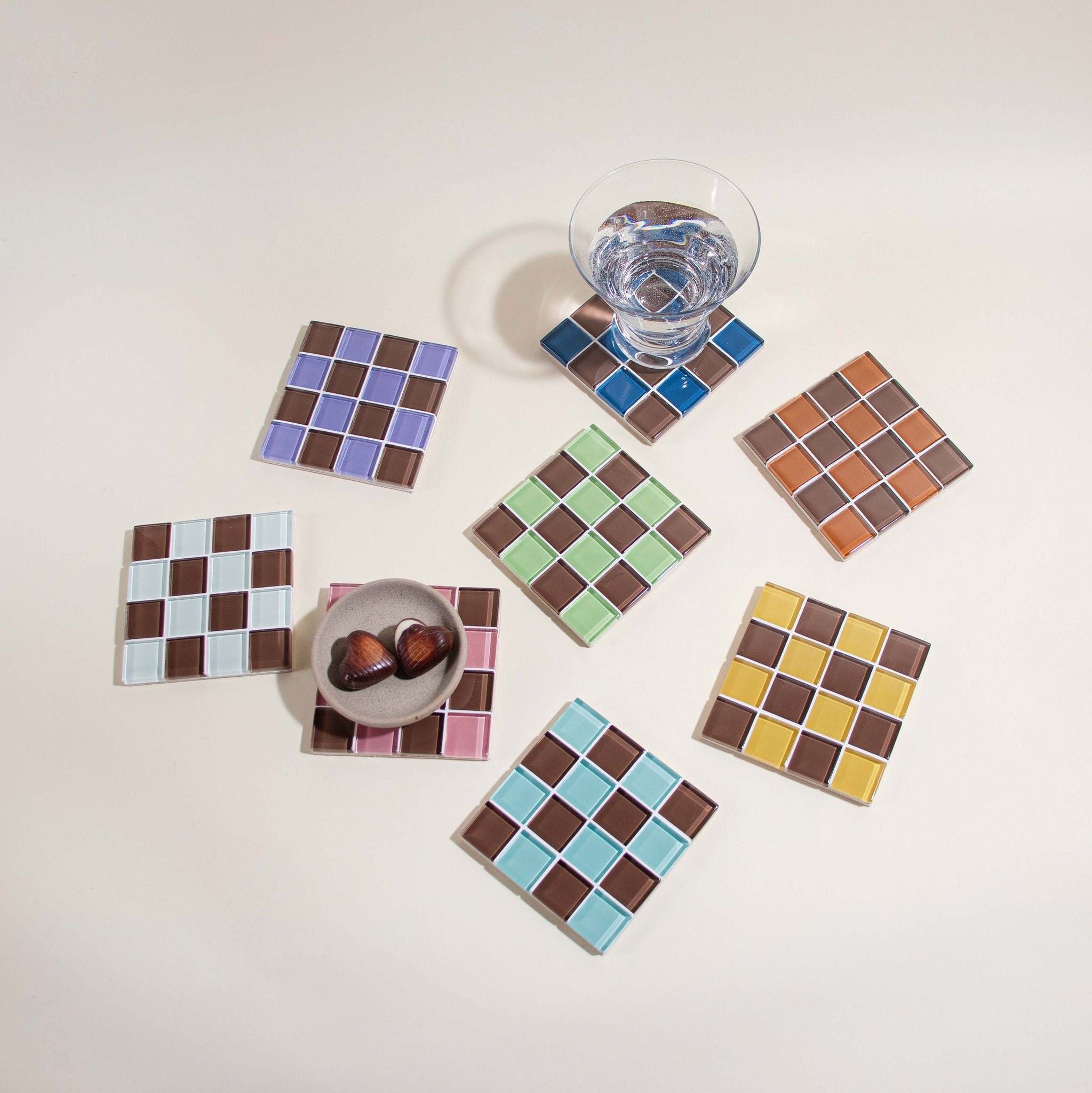 Glass Tile Coaster | Handmade Drink Coaster | Square Coaster | Housewarming Gift | Gift for Her | Gift for Him | Birthday Gifts 2