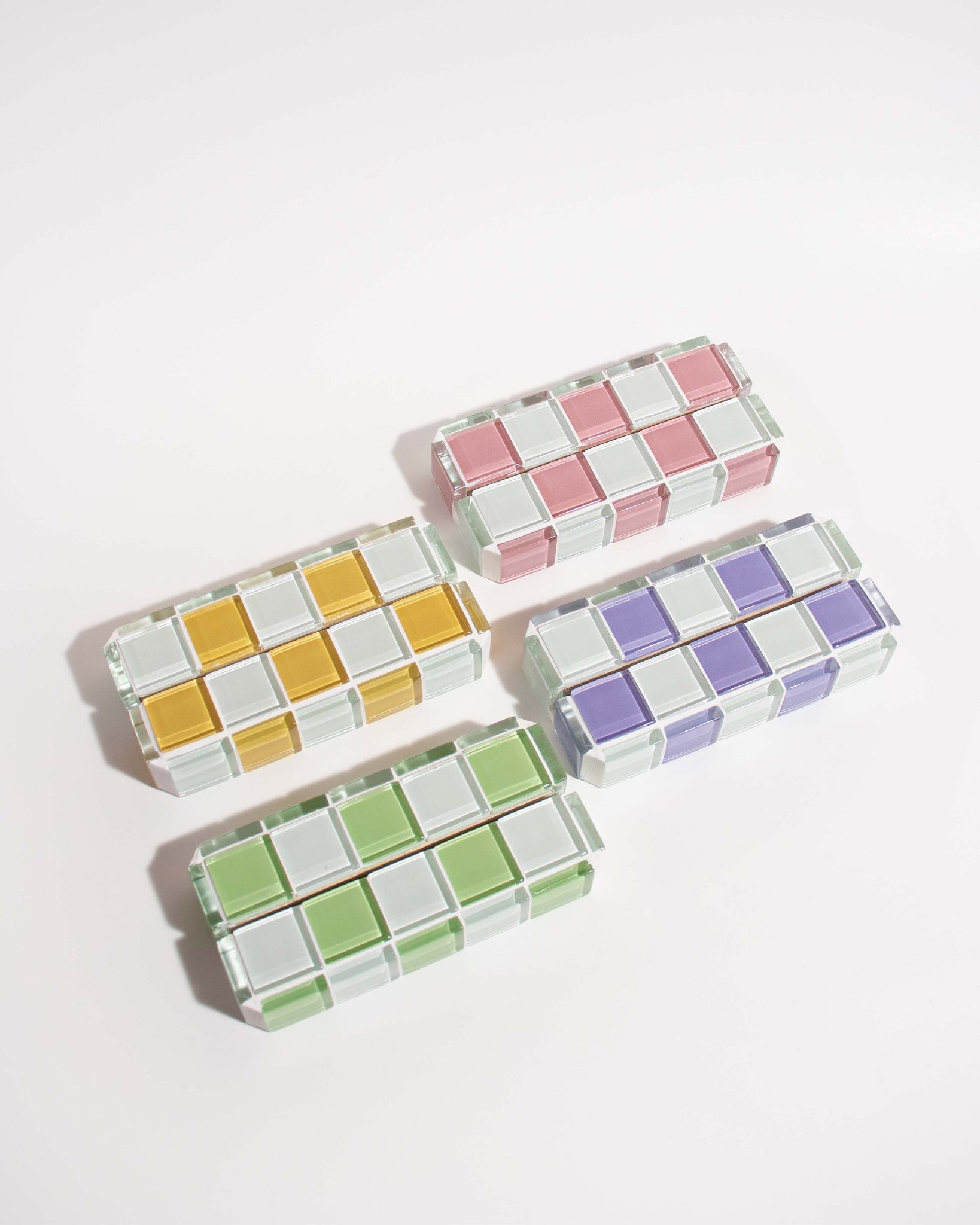 Checkered Tile Photo Stand | Picture Stand | Card Holder | Menu Stand Holder | Wedding, Modern Office Decor