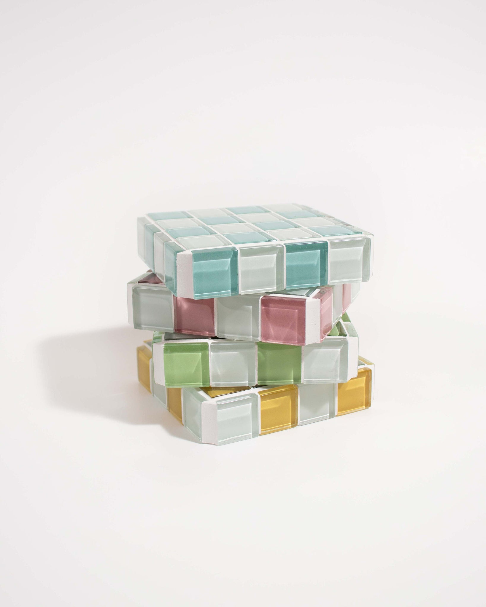 Glass Tile Decorative Cubes | Tile Cubes | Table Decors | Tabletop | Housewarming Gift | Jewelry Display | Food Display | Birthday's Gift