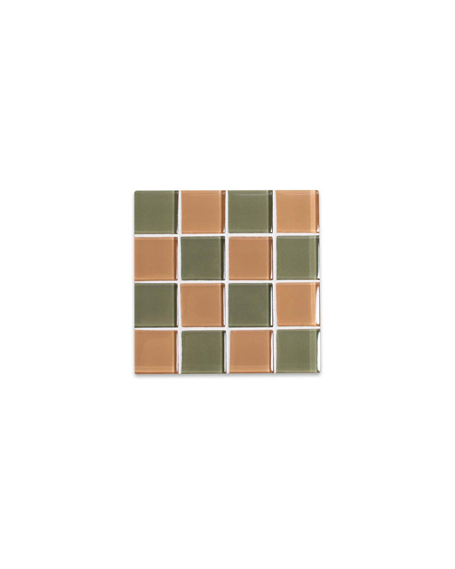 Glass Tile Coaster – I Olive You – front view
